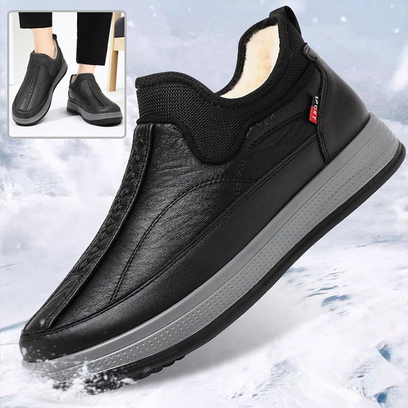 Winter Warm Fleece Snow Boots Round-toed Platform Ankle Boot Fashion Simple Non-slip Flat Cotton Shoes