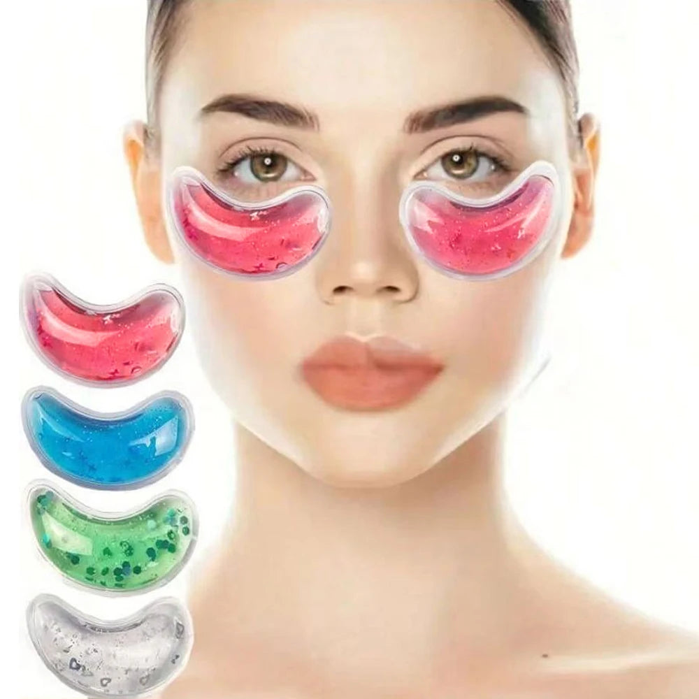 Hot & Cold Compress Eye Pad Reusable Ice Gel Eye Pack Cooling Gel Eye Pad for Eye Strain Swelling Dark Circle Skin Care Tools