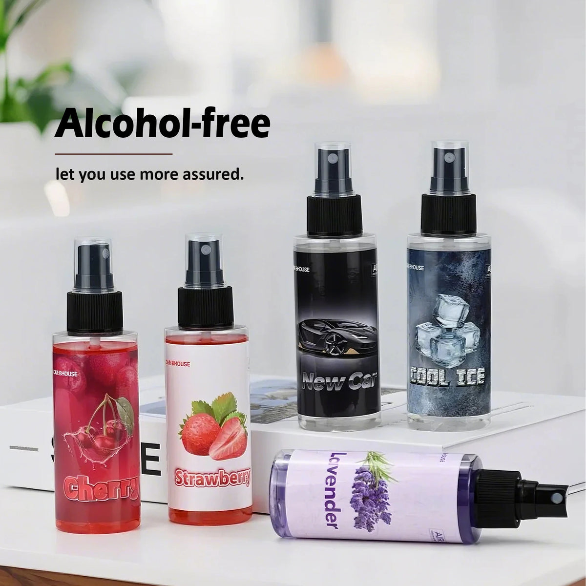 100ml/3.38oz 10 Scents Air Freshener, Quickly Eliminate Odors, Long Lasting Fragrance, Air Fresh, Suitable for Home, Car, Gifts