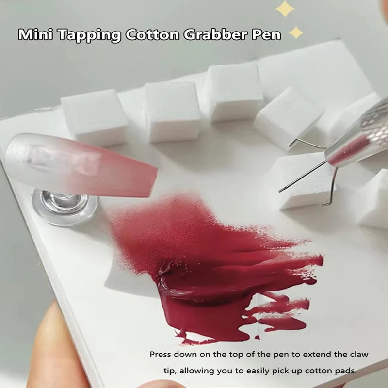 50/300Pcs Nail Art Sponge Set With Grabbing Pen Manicure Creative Nail Sponge Gripper Tool Nail Art Tools Manicure Accessories