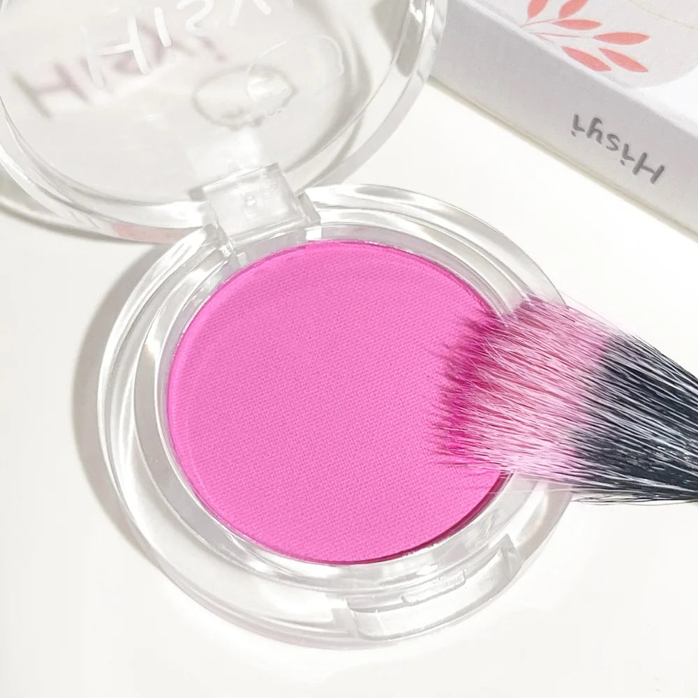 Single Color Blush Matte Natural Cheek Tint Brighten Face Waterproof Face Contouring Cosmetics Blusher Powder Women Makeup Tools