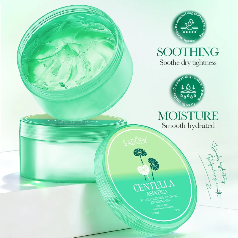SADOER Asiatic Centella Face Cream Gel Moisturizer for Anti Aging Anti Wrinkle Repairing Facial Cream Serum Gel Korean Skin Care