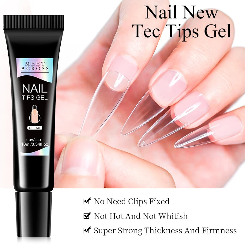 2pcs Newly Upgraded Quick Drying 10ml Nail Glue for Press On Nails Tips No Need for Lamp Long Lasting Fake Acrylic Nails Gel