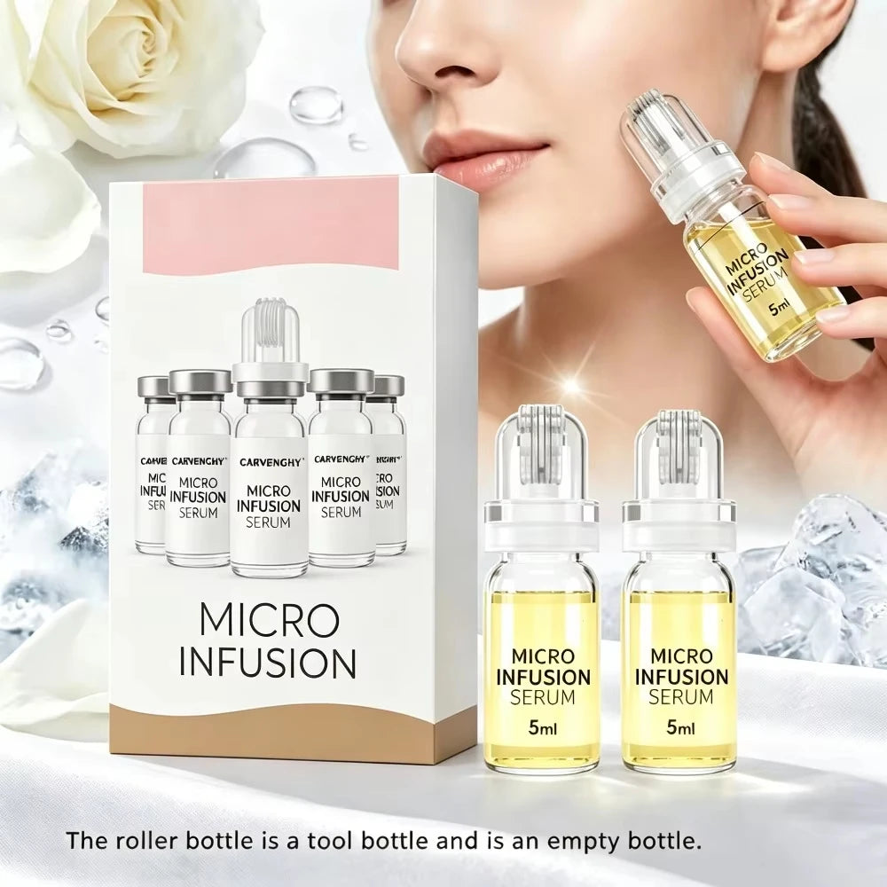Korean Micro Molecule Serum Kit Collagen & Hyaluronic Acid Anti-Aging Anti-Wrinkle Firming Hydrating Pore Minimizer