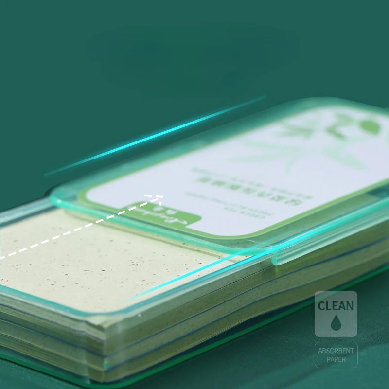 300PCS/Box Face Paper Absorbent Oil Control Face Cleanser Wipes Makeup Cleansing Oil Blotting Sheets Oil Absorbing Paper Tissues