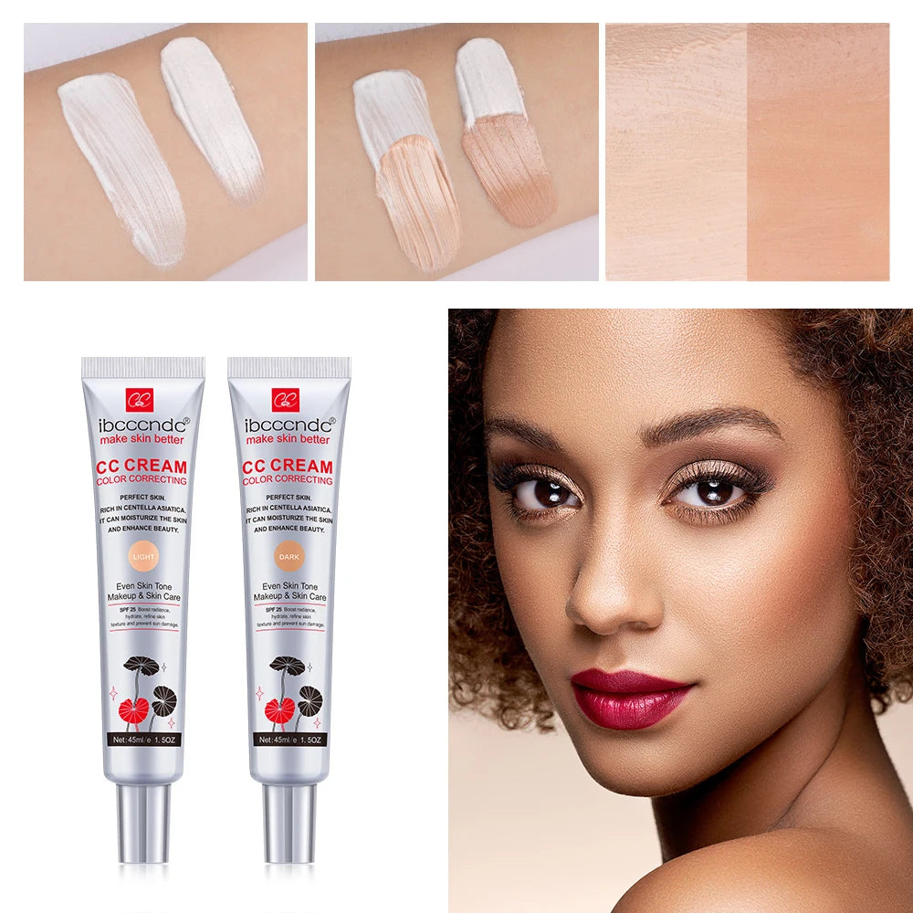 Tinted BB Cream with SPF 30 Full Coverage Invisible Pores Acne Brightening Niacinamide Nude Makeup Facial Foundation Waterproof