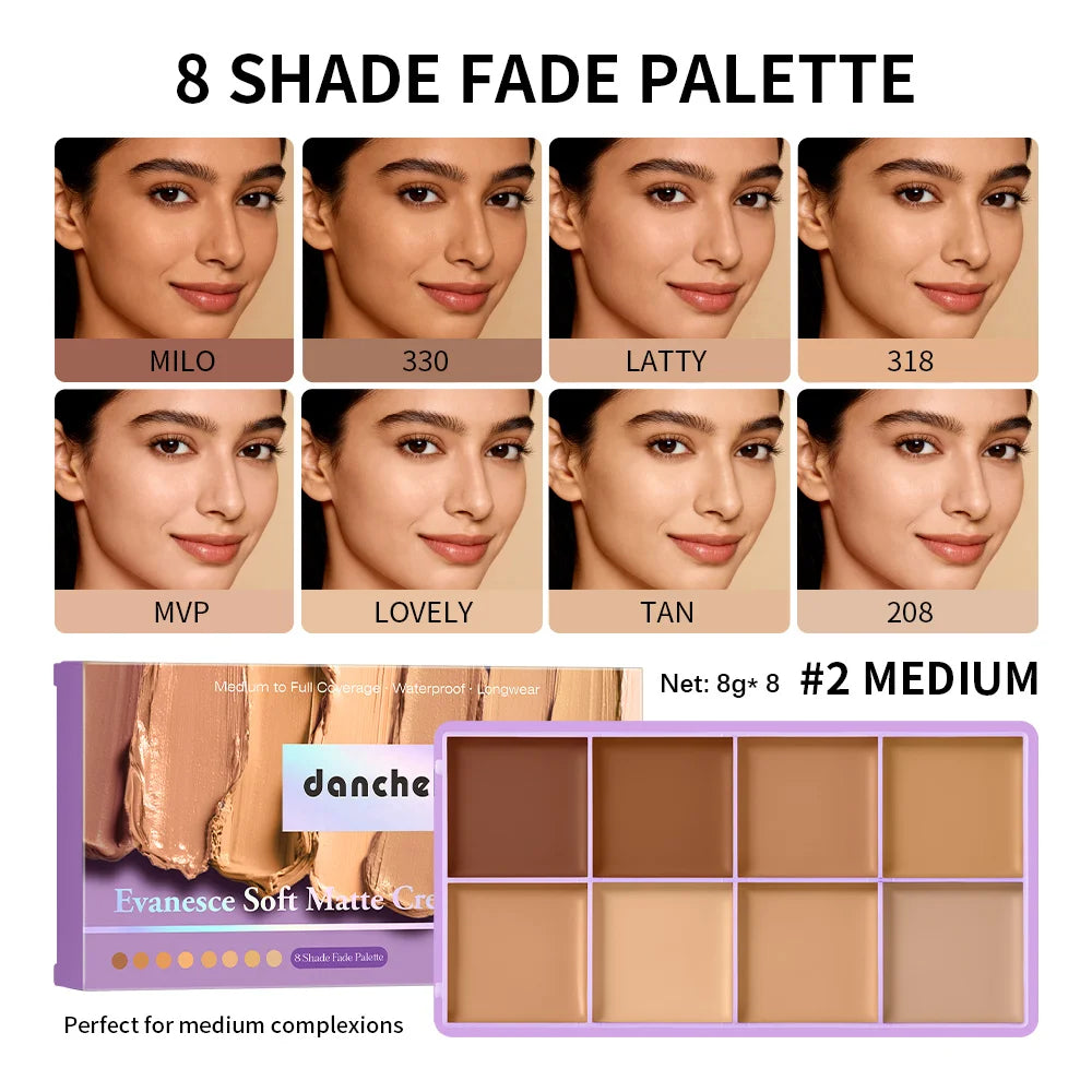 Cream Concealer Palette Full Coverage Tattoo Cover Up Cream Contour Palette Hide Dark Spots Blemishes Long Lasting Face Makeup