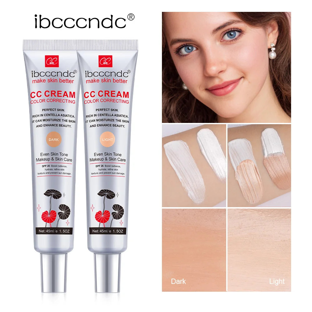 Tinted BB Cream with SPF 30 Full Coverage Invisible Pores Acne Brightening Niacinamide Nude Makeup Facial Foundation Waterproof