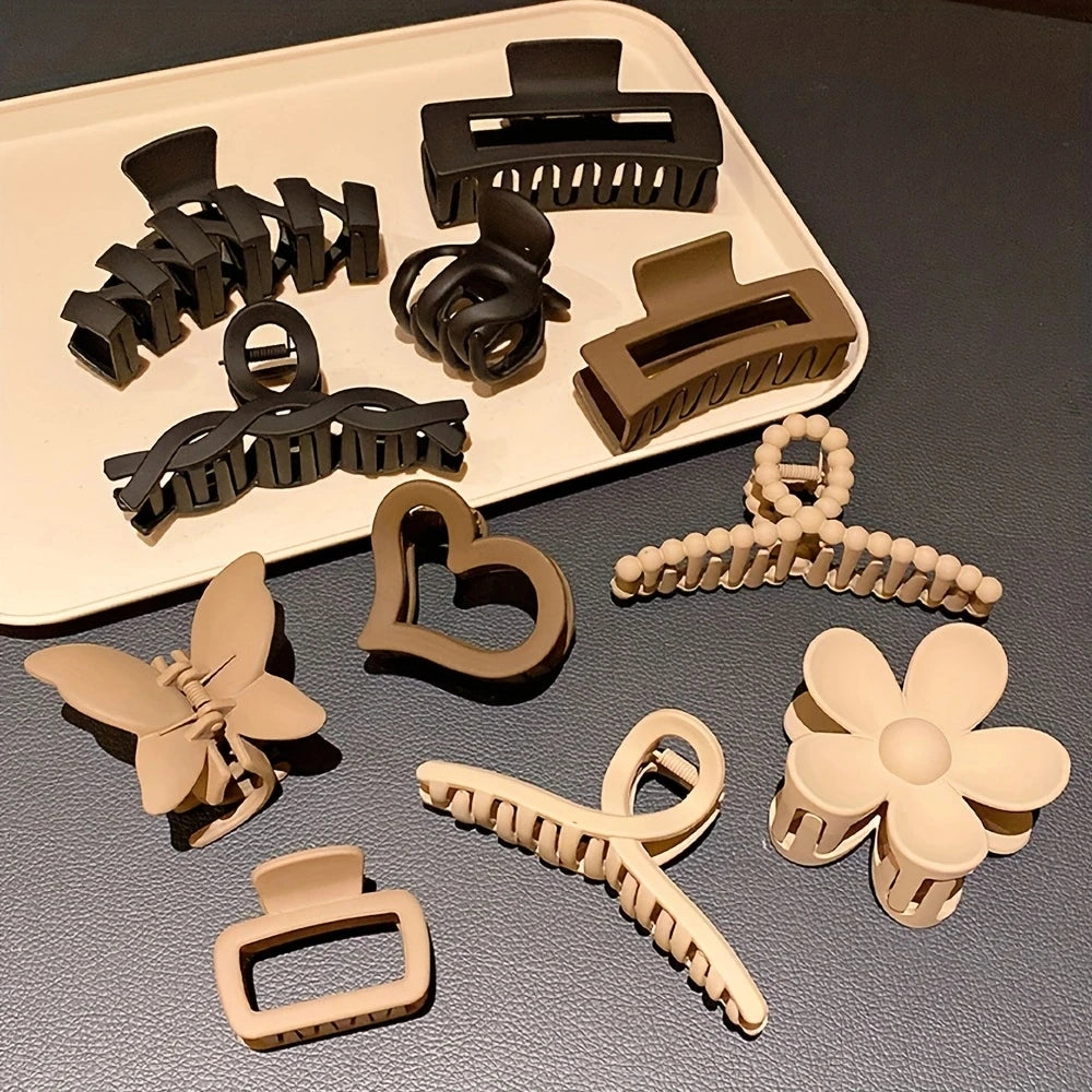 11 Stylish and High-End Hair Clips, Perfect as a Gift for Cute Girls, Fashionable Women's Hair Accessories