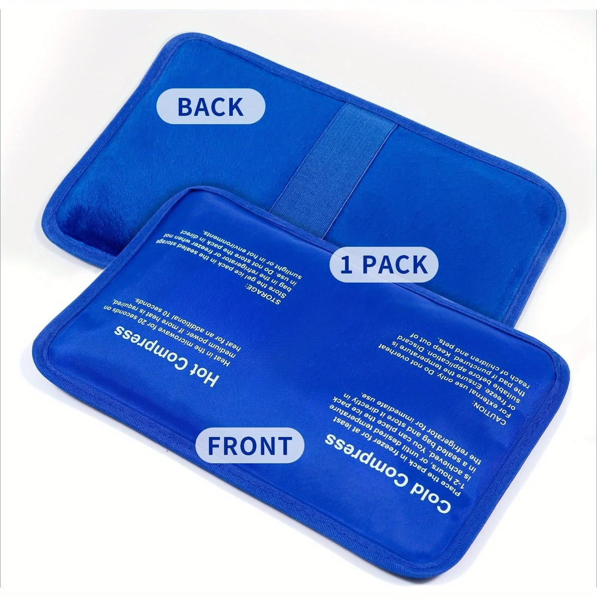 Gel Soft Flexible Ice Packs for Injuries - Reusable Freezer Cold Pack, Cold Compress & Cooling Gel Pad for Face, Shoulder, Hip