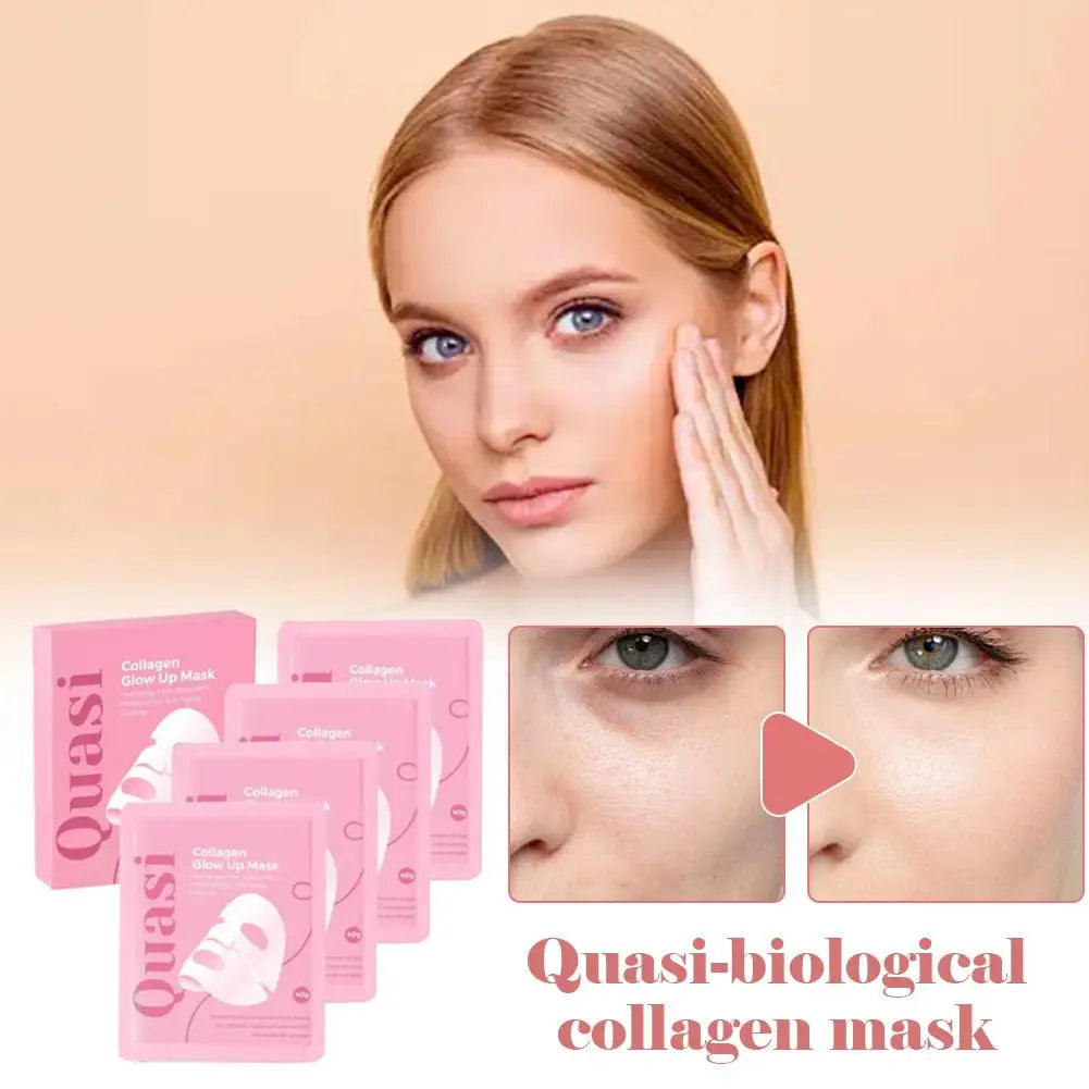 Quasi-biological Collagen Anti Wrinkle Overnight Hydrogel Mask Pore Minimizing Elasticity Improvement Deep Hydration Korean Mask
