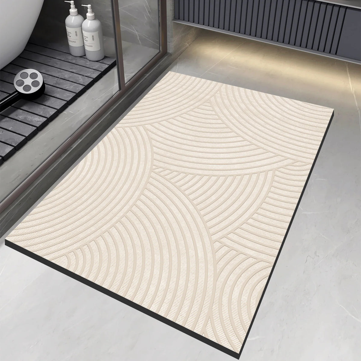 Super Absorbent Bath Mats Bathroom Anti Slip Shower Foot Mat Quick Dry Bathtube Carpet Toilet Rug Doormat Washable