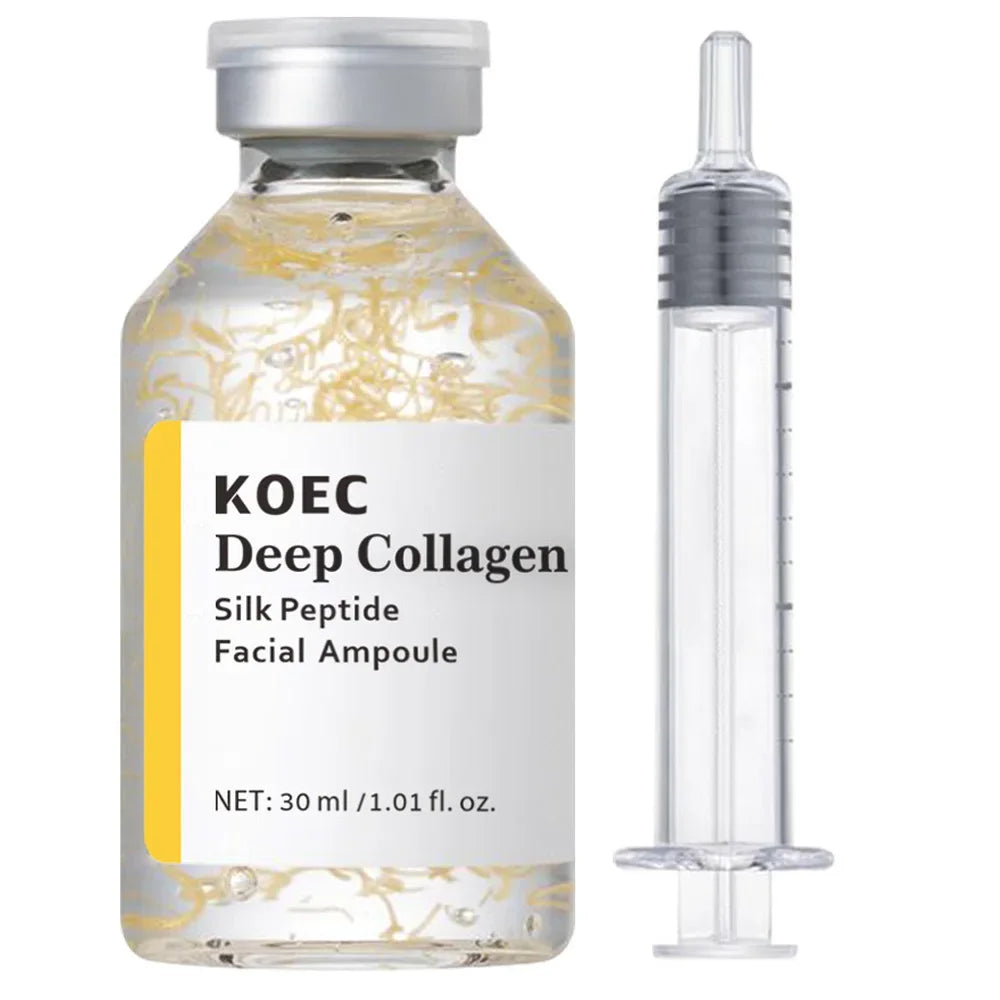 For Face Deep Collagen Silk Peptide Intensive Lifting Ampoule Korean Anti-Aging Serum with Collagen Skin Tightening & Firming