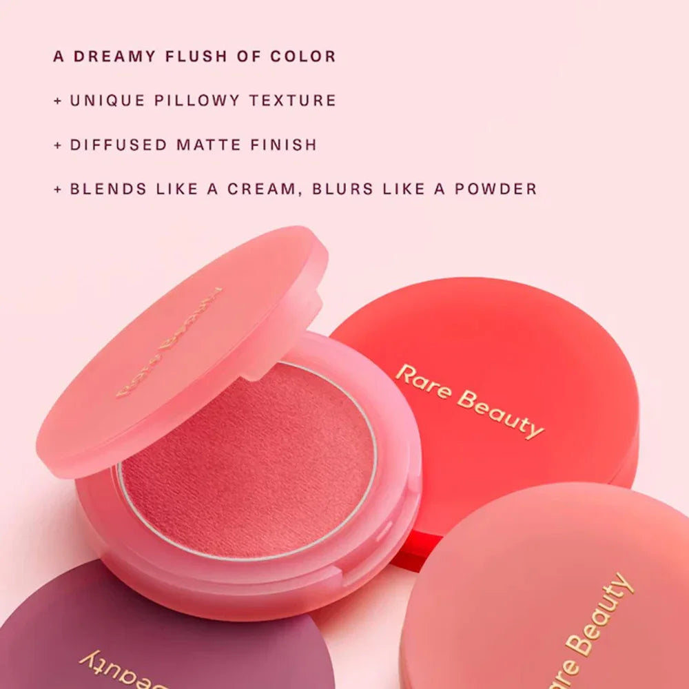 Rare Beauty Cream Blush, Fluffy Mashed Potato Texture, Smooth Application, Creates Fresh Natural Cheek Glow