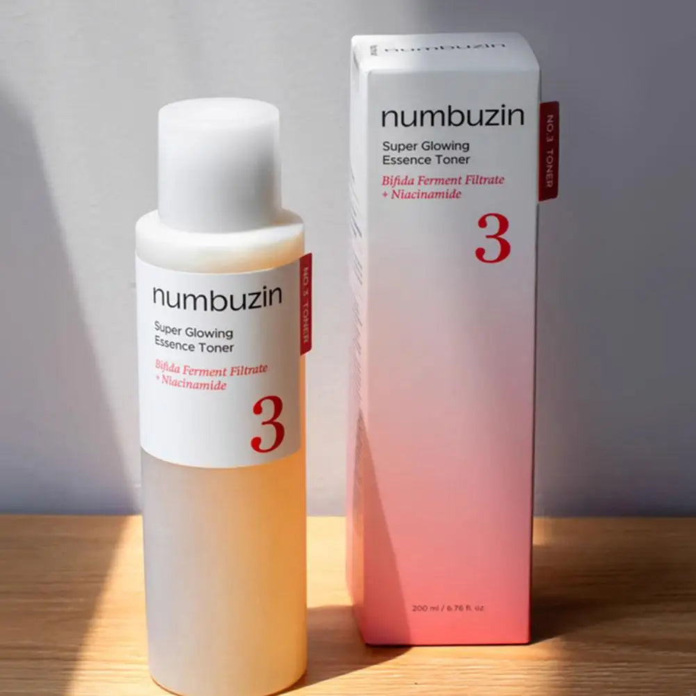 200ml Original Numbuzin No.3+ Super Glowing Serum Toner Niacinamide Brightening No.5+ Vitamin Boosting Essential Toner Face Care