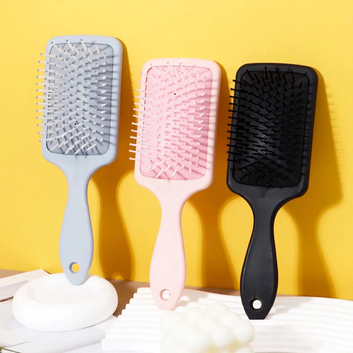 Massage air cushion comb-anti-static air cushion brush,square air cushion comb,ABS plastic handle,Special for real hair wigs