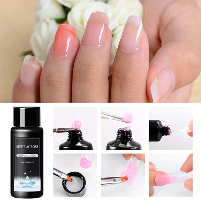 1/3pcs 2-in-1 Gel Nail Acrylic Slip Solution Cleanser for Flawless Nail Extensions UV Gel Polish Nail Art Manicure Design Tools
