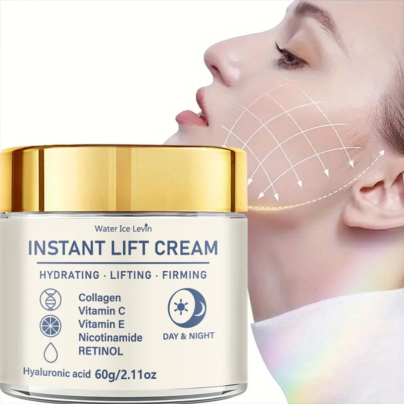 Instant Lift Cream Hydrating Lifting Firming Anti Aging Collagen Retinol Day Night Skin Care 60g