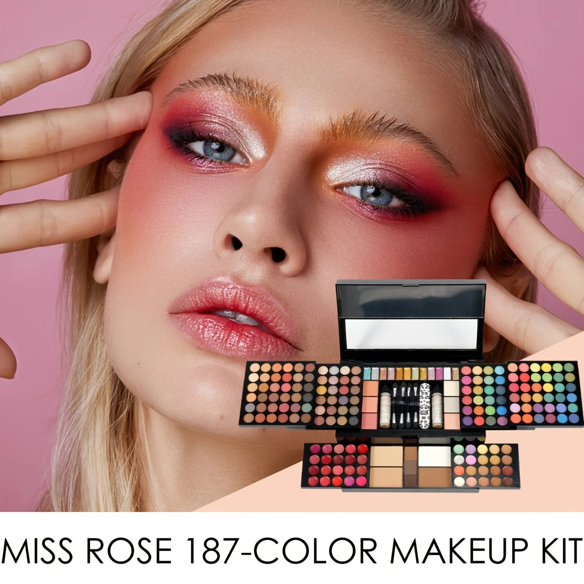 All-round Complete Cosmetic Gift Box Contains Lipstick and Eyeshadow Palette, Long-lasting Smudge-resistant Makeup Formula, Exquisite Packaging, Ideal Present for Christmas and All Festive Occasions
