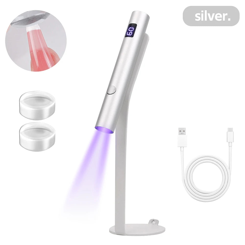 Mini Portable UV Led Lamp For Nails  Rechargeable Nail Dryer For Curing Gel Polish
