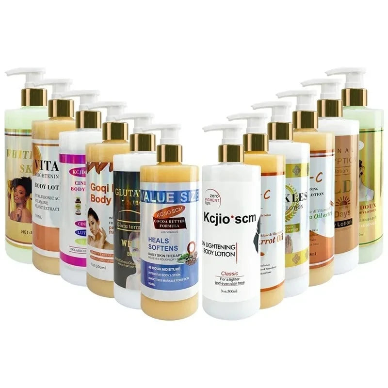 500ml Glutamate Body Cream Vitamin VC Moisturizing Lotion Skin Whitening Nicotinamide Anti Wrinkles Body Lotion