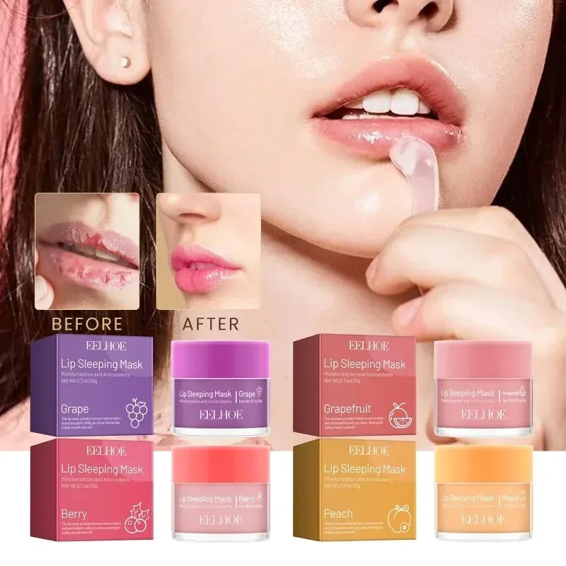 Moisturizing Night Lips Mask Sleeping Lip Care Multiple Colors Cute Makeup Maintenance Lip Anti-Cracking Lip Oil Care Cosmetics