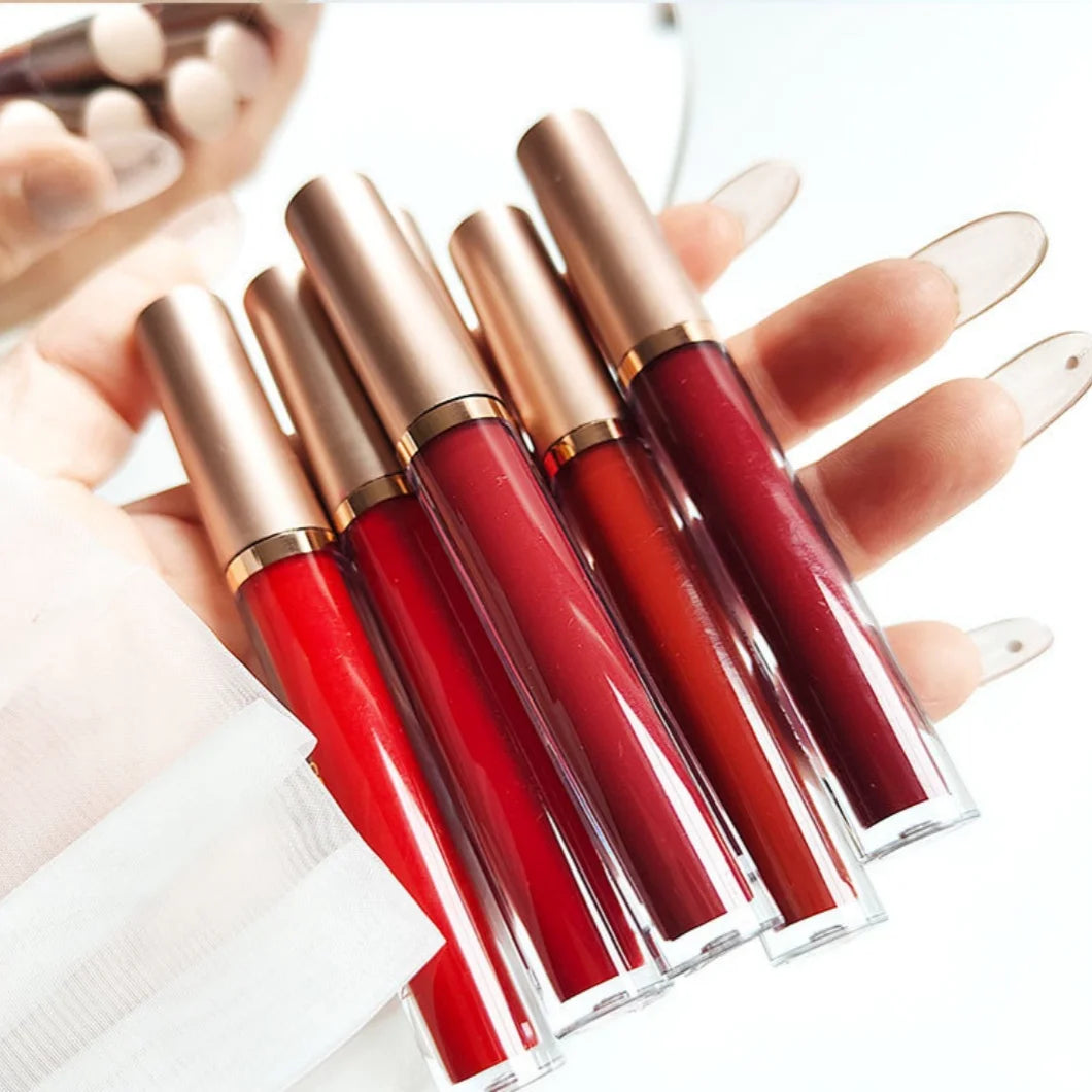Matte Liquid Lipstick Set 6Colors Waterproof Sweat Proof Lip Glaze Long Lasting Moisturizing LipGloss No Smudge makeup Cosmetics