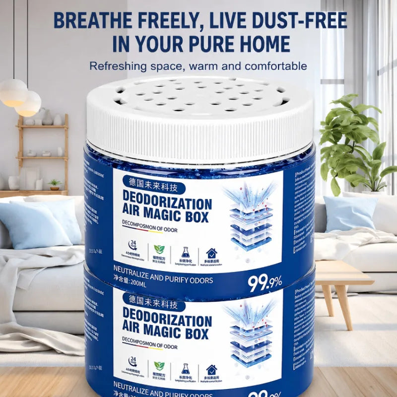 2/3/4PCS Air Purifier for Bedroom Plant Based Odor Eliminator 100ML Non Electric Air Freshener Dust Removal Box Home Apartment