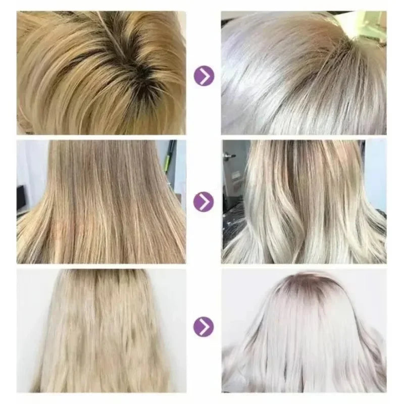 300Ml Color Fixing Purple Shampoo Lock Color Cover Gray Hair Fade Yellow After Bleach Hair Dye Long Lasting Non-irritating Care