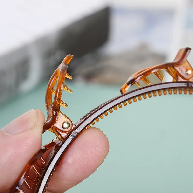 2024 Double Layer Bands Clip Hairbands Fashion Plastic Twist Braided Headband Multi-storey Air Weave Head Hoop Hairstyling Tool
