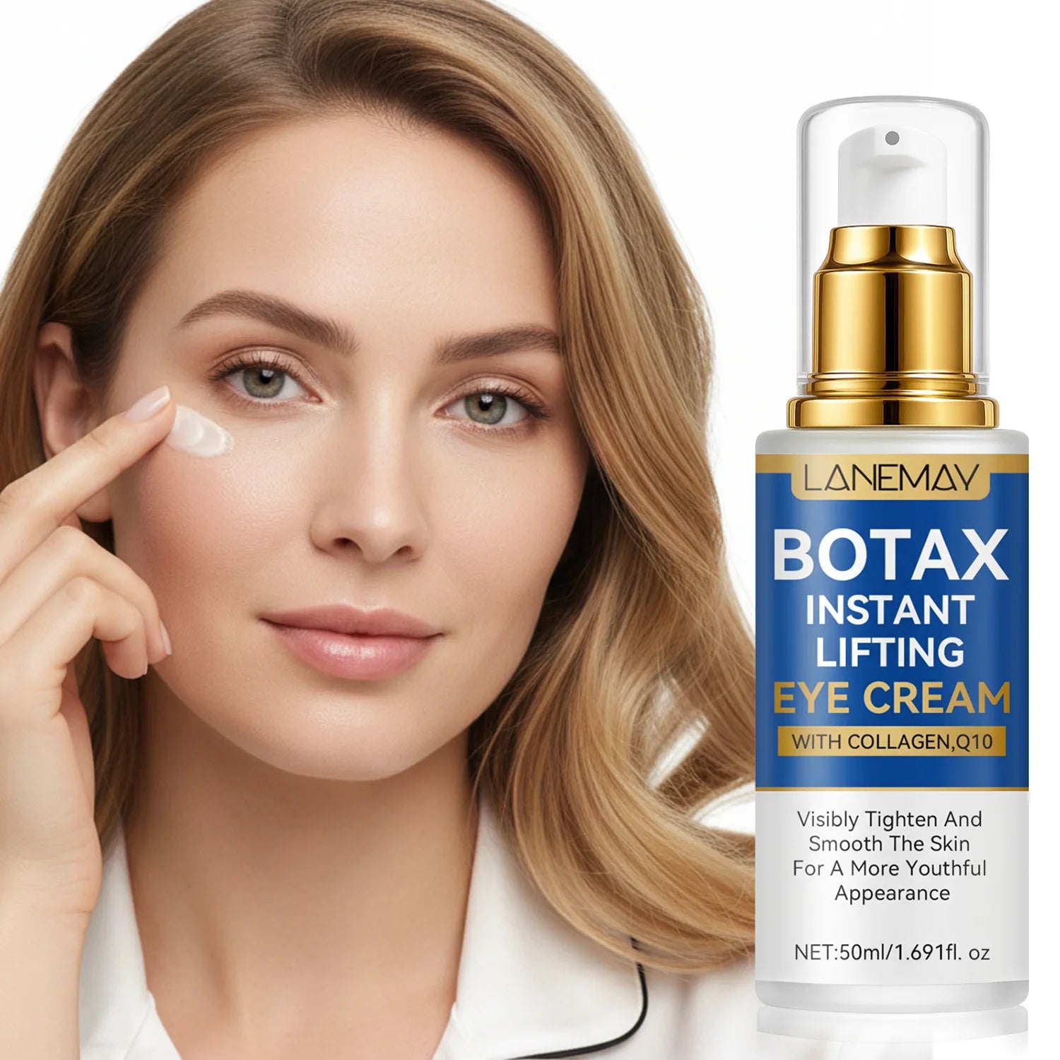 Botax Instant Lifting Eye Cream - Provides 24-Hour Hydration to the Eye Area, Anti-Wrinkle and Anti-Aging Effects 50ml