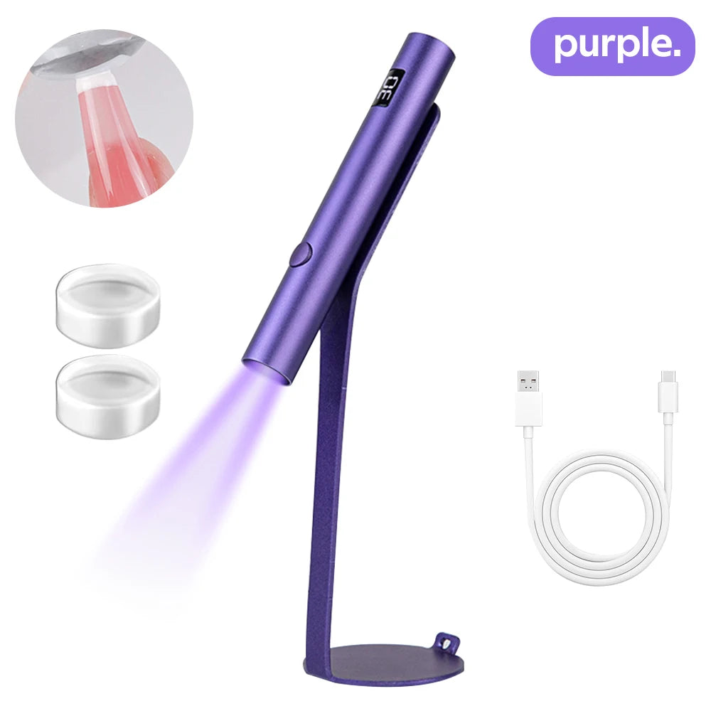 Mini Portable UV Led Lamp For Nails  Rechargeable Nail Dryer For Curing Gel Polish