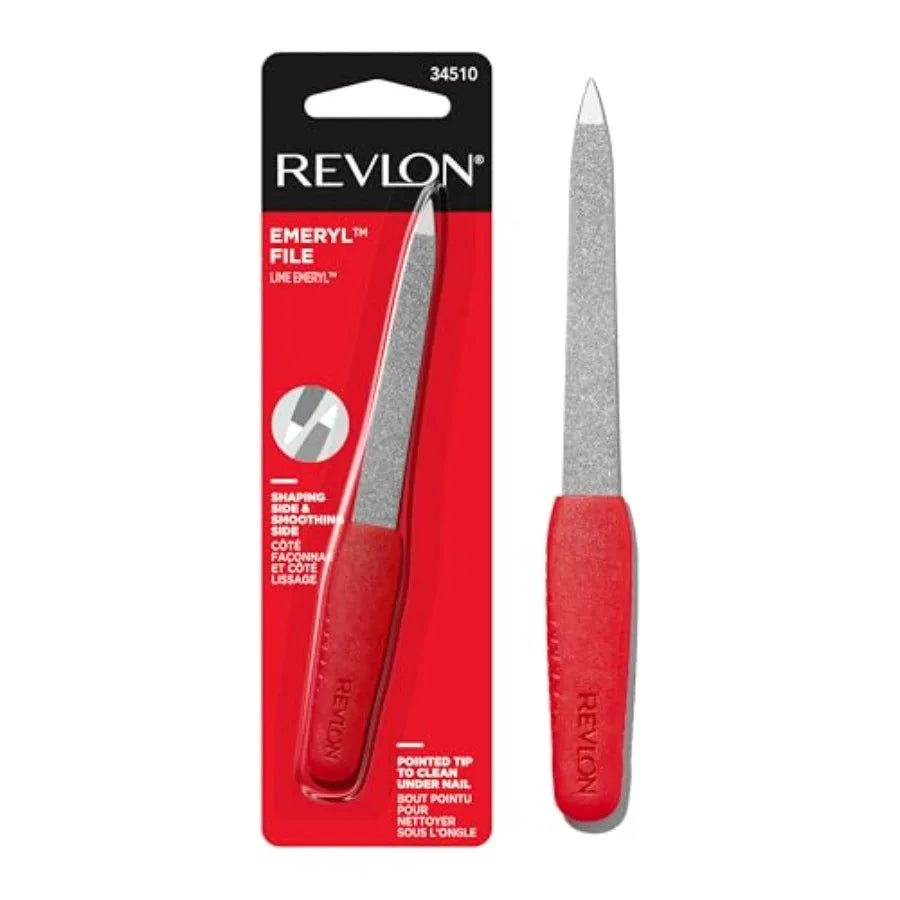 Revlon Compact Emeryl Nail File, Red, 1 Count
