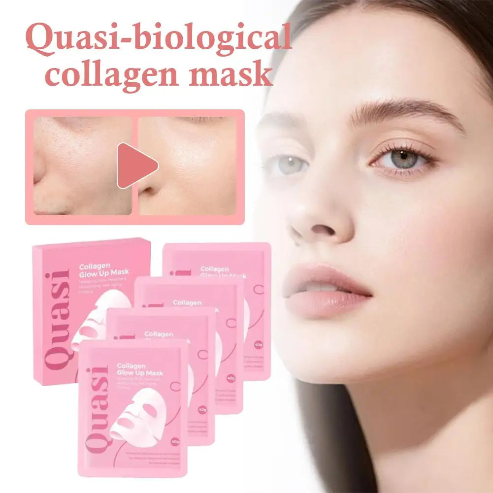 Quasi-biological Collagen Anti Wrinkle Overnight Hydrogel Mask Pore Minimizing Elasticity Improvement Deep Hydration Korean Mask