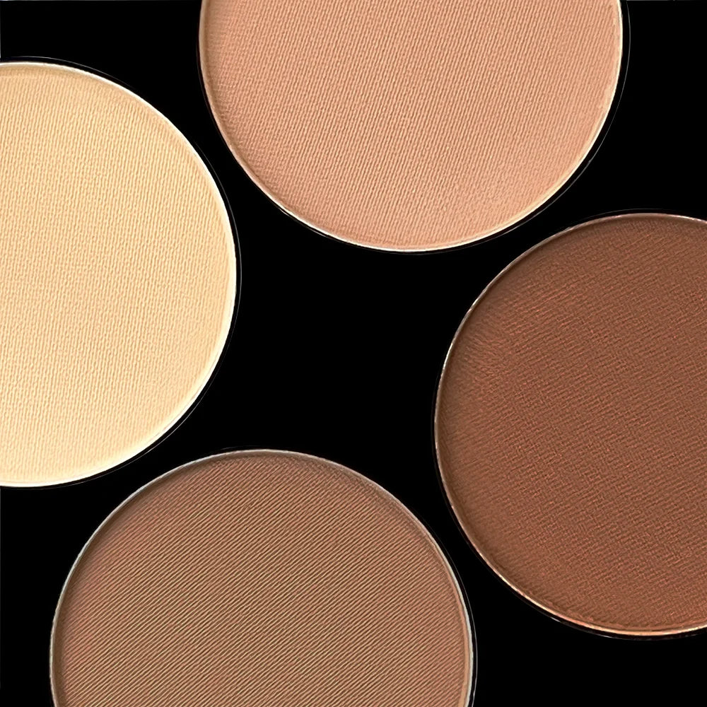 6 Colors Highlight Contouring Powder Palette Face Shadow Contouring Powder Makeup Palette With Brush Face Bronzer Color Correcti
